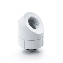 Bitspower Artemis Rotary 45-Degree Extender, Arctic White