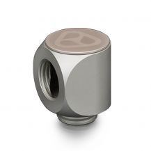 Thermal Grizzly DeltaMate 90 Degree Rotary Fitting, Matt Nickel