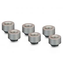 Thermal Grizzly DeltaMate MF10 Extender Fitting, Matt Nickel, 6-pack