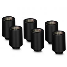 Thermal Grizzly DeltaMate MF28 Extender Fitting, Black, 6-pack