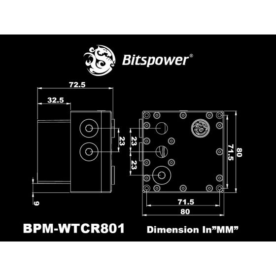 Bitspower CR801 Pump and Reservoir Combo (4712914791535)