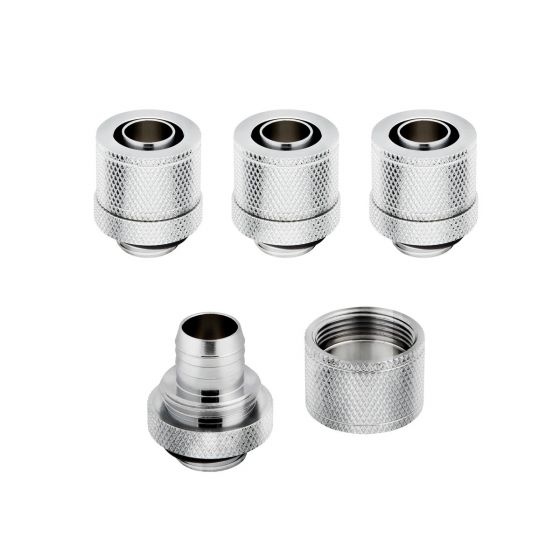 Corsair Hydro X Series XF Compression 10/13mm (3/8" / 1/2") ID/OD Fittings, 4-pack