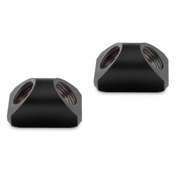 EKWB EK-Quantum Torque Static 90 Degree Fitting, Female to Female, 2-pack