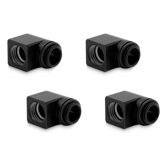 EKWB EK-Quantum Torque Micro Rotary 90 Degree Angled Fitting, 4-pack