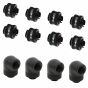 XSPC G1/4" 3/8" ID, 1/2" OD Compression Fitting V2 (8-pack) and G1/4" 90 Degree Rotary Fitting V2 (4-pack) Bundle