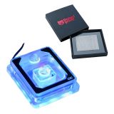 Alphacool Eisblock Aurora XP3 Light CPU Water Block with Thermal Grizzly KryoSheet (38x38mm) for Intel LGA 1700 CPU Bundle, Plexi