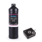 Alphacool Core 1 Aurora CPU Water Block and Apex Liquid ECO Clear Coolant (1000mL) Bundle