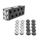 EKWB EK-Pro Manifold 2 CPU 2 GPU and Quantum Torque Plug w/Cover (10-pack) Bundle