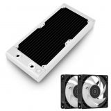 EKWB EK-Quantum Surface S240 Radiator and EK-Loop Fan FPT 120 D-RGB Black Fan Bundle