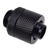 Alphacool Eiszapfen G1/4" to 10mm ID, 13mm OD Compression Fitting for Soft Tubing, Deep Black