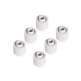 Alphacool Eiszapfen G1/4" to 10mm ID, 13mm OD Compression Fitting for Soft Tubing, White, 6-pack