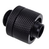 Alphacool Eiszapfen G1/4" to 10mm ID, 16mm OD Compression Fitting for Soft Tubing, Deep Black