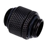 Alphacool Eiszapfen G1/4" Male to Male 10mm Extender Fitting, Rotary, Deep Black