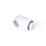 Alphacool Eiszapfen G1/4" Male to Female Extender, 90 Degree Rotary, White