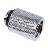 Alphacool Eiszapfen G1/4" Male to Female 20mm Extender Fitting, Chrome