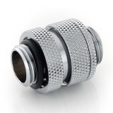 Bitspower G1/4" Adjustable Aqua Link Pipe (16-22mm), Silver Shining