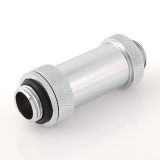 Bitspower G1/4" Adjustable Aqua Link Pipe (41-69mm), Silver Shining