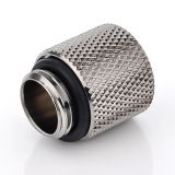 Bitspower G1/4" Male to Female Extender Fitting, 15mm, Black Sparkle