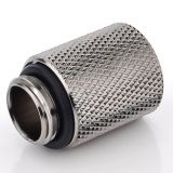 Bitspower G1/4" Male to Female Extender Fitting, 20mm, Black Sparkle