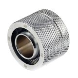 Bitspower G1/4" to 1/2" ID, OD 3/4" OD Compression Fitting for Soft Tubing, CC5 Ultimate, Silver Shining