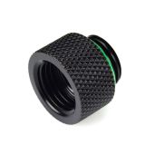 Bitspower G1/4" 10mm Male to Female Fitting, Matte Black