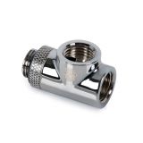 Bitspower T-Block Rotary Fitting, Black Sparkle