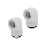 Corsair Hydro X Series 90 Degree Rotary Adapter, White, 2-pack