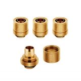 Corsair Hydro X Series XF Compression 10/13mm (3/8" / 1/2") ID/OD Fittings, Gold, 4-pack