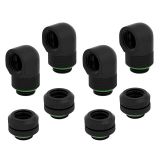 Corsair Hydro X Series XF Hardline Fitting (12mm OD) and 90 Degree Rotary Adapter Set