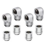 Corsair Hydro X Series XF Compression 10/13mm (3/8" / 1/2") ID/OD Fittings and 90 Degree Rotary Adapter Set