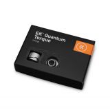 EKWB EK-Quantum Torque HDC-14 Compression Fitting for EKWB Rigid Tubing, 14mm OD, Satin Titanium, 6-pack