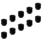 EKWB EK-Quantum Torque STC-12/16 Compression Fitting for Soft Tubing, 12/16mm (7/16" ID, 5/8" OD), 10-pack