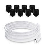 EKWB EK-Quantum Torque Rotary STC-10/16 Fittings (8-pack) and EK-Loop Soft Tube (3 Meters) Bundle