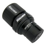 Koolance QD4 Male Quick Disconnect No-Spill Coupling, Compression for 13mm x 19mm (1/2in x 3/4in), Black