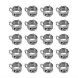 Koolance Hose Clamp for OD 10mm (3/8"), Nickel, 20-pack