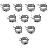 Koolance Hose Clamp for OD 13mm (1/2"), Nickel, 10-pack