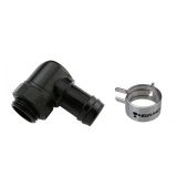 Koolance Rotary Elbow Barb Fitting for ID 10mm (3/8in), Black