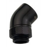 Koolance Swiveling 45 Degree Elbow Fitting, Black