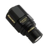 Koolance QD3 Male Quick Disconnect No-Spill Coupling, Compression for 10mm x 16mm (3/8in x 5/8in), Black