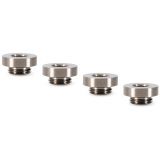 Optimus G 1/4" Plug, Nickel, 4-pack