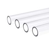 Alphacool Eisrohr PETG HardTube 10mm ID, 13mm OD, 80cm, Clear, 4-pack