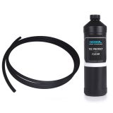 Alphacool AlphaTube TPV 12.7mm OD/7.6mm ID Tubing (3.3 meters) and Tec Protect 2 Clear Coolant (1000mL) Bundle, Matte Black