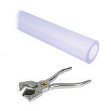 Alphacool AlphaTube HF Tubing (10mm ID, 16mm OD) and Aluminum Flexible Tubing Cutter Bundle, 1 meter