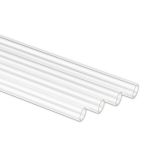 Bitspower None Chamfer Crystal Link Tube, 12mm OD, 500mm, Clear, 4-pack