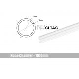 Bitspower None Chamfer Crystal Link Tube, 12mm OD, 1000mm, Clear