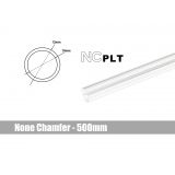 Bitspower None Chamfer PETG Link Tube, 12mm OD, 500mm, Clear