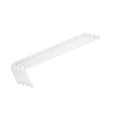 Bitspower Pre-bent 90-Degree Acrylic Hard Tube OD14MM, 110x415MM, 4-pack