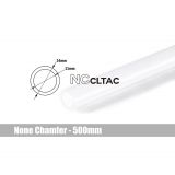 Bitspower None Chamfer Frosted Acrylic Link Tube, 14mm OD, 500mm