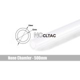 Bitspower None Chamfer Frosted Acrylic Link Tube, 16mm OD, 500mm