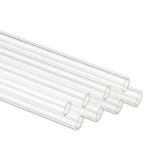 EKWB EK-HD PETG Tube, 10/12mm, 1000mm, Clear, 8-pack